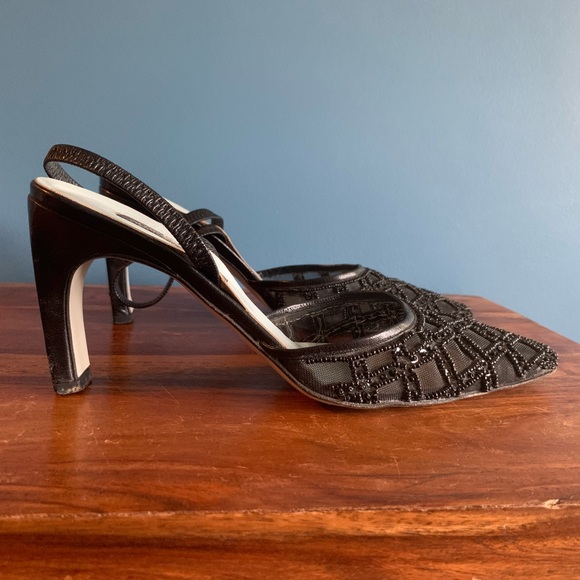 Cocktail shoes, black 37.5 (7US) - Picture 2 of 4
